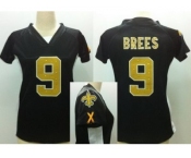 nike women nfl jerseys new orleans saints #9 brees black[draft him ii top]