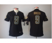 nike women nfl jerseys new orleans saints #9 brees black[nike impact limited]