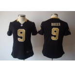nike women nfl jerseys new orleans saints #9 brees black[nike]