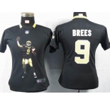 nike women nfl jerseys new orleans saints #9 brees black[portrait fashion]