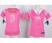 nike women nfl jerseys new orleans saints #9 brees pink[fashion Rhinestone sequins]
