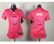 nike women nfl jerseys new orleans saints #9 brees pink[nike]