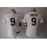 nike women nfl jerseys new orleans saints #9 brees white[nike limited]