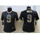 nike women nfl jerseys new orleans saints #9 drew brees black[nike drift fashion]
