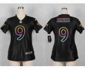nike women nfl jerseys new orleans saints #9 drew brees black[nike fashion]