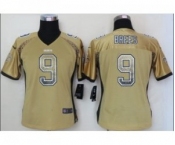nike women nfl jerseys new orleans saints #9 drew brees gold[Elite drift fashion]