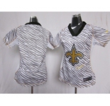 nike women nfl jerseys new orleans saints blank[fem fan zebra]