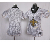 nike women nfl jerseys new orleans saints blank[fem fan zebra]