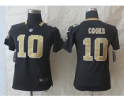 women nike new orleans saints #10 cooks black