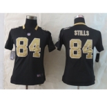 women nike new orleans saints #84 stills black
