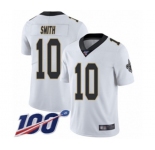 Youth New Orleans Saints #10 Tre'Quan Smith White Vapor Untouchable Limited Player 100th Season Football Jersey