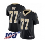 Youth New Orleans Saints #77 Willie Roaf Black Team Color Vapor Untouchable Limited Player 100th Season Football Jersey