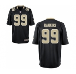 Youth New Orleans Saints #99 Sheldon Rankins Black Game Jersey
