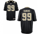 Youth New Orleans Saints #99 Sheldon Rankins Black Game Jersey