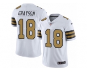 Youth Nike New Orleans Saints #18 Garrett Grayson Limited White Rush NFL Jersey