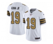 Youth Nike New Orleans Saints #19 Ted Ginn Jr Limited White Rush NFL Jersey