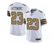 Youth Nike New Orleans Saints #23 Marshon Lattimore Limited White Rush NFL Jersey