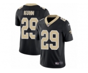 Youth Nike New Orleans Saints #29 John Kuhn Vapor Untouchable Limited Black Team Color NFL Jersey