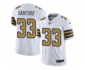 Youth Nike New Orleans Saints #33 Jamarca Sanford Limited White Rush NFL Jersey