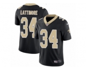 Youth Nike New Orleans Saints #34 Marshon Lattimore Limited Black Team Color NFL Jersey