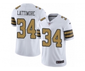 Youth Nike New Orleans Saints #34 Marshon Lattimore Limited White Rush NFL Jersey
