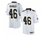 Youth Nike New Orleans Saints #46 Ken Crawley Limited White NFL Jersey