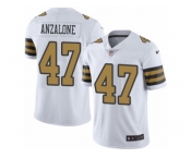 Youth Nike New Orleans Saints #47 Alex Anzalone Limited White Rush NFL Jersey