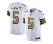 Youth Nike New Orleans Saints #5 Kai Forbath Limited White Rush NFL Jersey