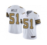 Youth Nike New Orleans Saints #51 Sam Mills Limited White Rush NFL Jersey