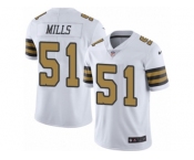 Youth Nike New Orleans Saints #51 Sam Mills Limited White Rush NFL Jersey