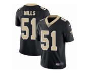 Youth Nike New Orleans Saints #51 Sam Mills Vapor Untouchable Limited Black Team Color NFL Jersey