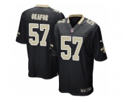 Youth Nike New Orleans Saints #57 Alex Okafor Game Black Team Color NFL Jersey