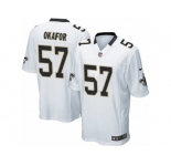 Youth Nike New Orleans Saints #57 Alex Okafor Game White NFL Jersey