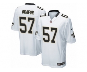 Youth Nike New Orleans Saints #57 Alex Okafor Game White NFL Jersey