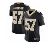 Youth Nike New Orleans Saints #57 Rickey Jackson Vapor Untouchable Limited Black Team Color NFL Jersey