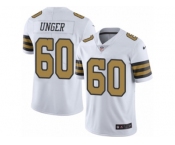 Youth Nike New Orleans Saints #60 Max Unger Limited White Rush NFL Jersey