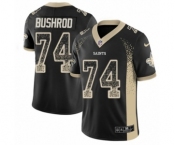 Youth Nike New Orleans Saints #74 Jermon Bushrod Limited Black Rush Drift Fashion NFL Jersey