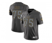 Youth Nike New Orleans Saints #75 Andrus Peat Gray Static NFL Vapor Untouchable Limited Jersey
