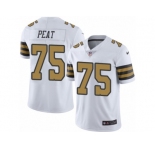 Youth Nike New Orleans Saints #75 Andrus Peat Limited White Rush NFL Jersey
