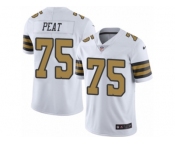 Youth Nike New Orleans Saints #75 Andrus Peat Limited White Rush NFL Jersey