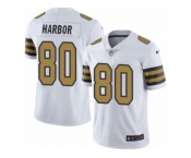 Youth Nike New Orleans Saints #80 Clay Harbor Limited White Rush Vapor Untouchable NFL Jersey