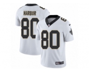 Youth Nike New Orleans Saints #80 Clay Harbor White Vapor Untouchable Limited Player NFL Jersey