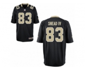 Youth Nike New Orleans Saints #83 Willie Snead IV Game Black Team Color NFL Jersey