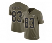 Youth Nike New Orleans Saints #83 Willie Snead Limited Olive 2017 Salute to Service NFL Jersey