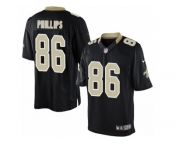 Youth Nike New Orleans Saints #86 John Phillips Limited Black Team Color NFL Jersey