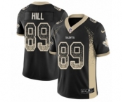 Youth Nike New Orleans Saints #89 Josh Hill Limited Black Rush Drift Fashion NFL Jersey