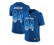 Youth Nike New Orleans Saints #94 Cameron Jordan Royal Stitched NFL Limited NFC 2018 Pro Bowl Jersey