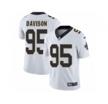 Youth Nike New Orleans Saints #95 Tyeler Davison Vapor Untouchable Limited White NFL Jersey