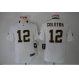 nike youth nfl jerseys new orleans saints #12 colston white[nike limited]