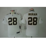 nike youth nfl jerseys new orleans saints #28 ingram white[nike limited]